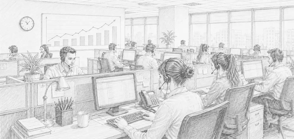 VisaHQ specialists at work in the office